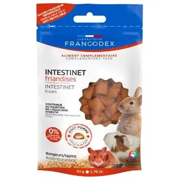 Krmivo pro hlodavce Francodex Pochoutka Intestinet pro hlod. a králíky 50g