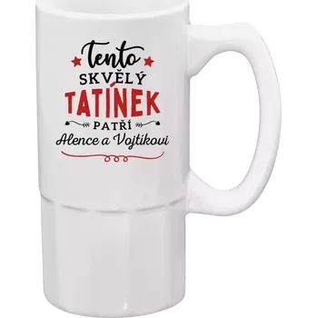 Sklenice Půllitr pro tatínka - Tento skvělý tatínek patří - 500 ml