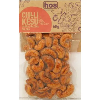 Chilli kešu jádra, pražená, solená, HOS 60g