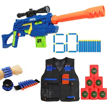 Dětská zbraň Buzz Bee Ultra-Tek - odstřelovač Master Tek + vesta + 50 šípů + terče + páska na ruku