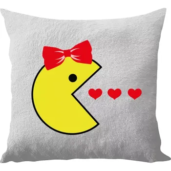 Polštář Polštář bílý 40x40 cm - dlouhý chlup Pac - woman