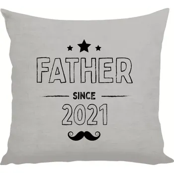 Polštář Polštář lněný 40x40 cm Father since