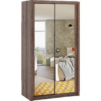 Šatní skříň Gib Šatní skříň 120 se zrcadlem Veria Barevné provedení: Dub monastery