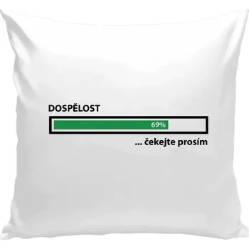 Polštář Polštář bílý 40x40 cm Dospělost - čekejte prosím
