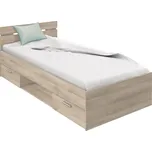 Idea nábytek Multifunkční postel 90x200 MICHIGAN dub