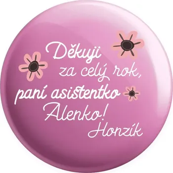 Placka Děkuji za celý rok, paní asistentko