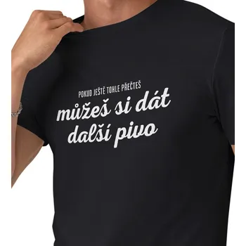 Pánské tričko Pánské triko černé - Můžeš si dát další pivo 4XL