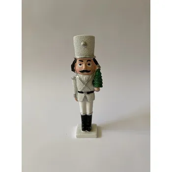 Vánoční dekorace VÁNOČNÍ LOUSKÁČEK SE STROMEČKEM 16 cm - FIGURA