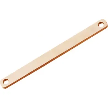 Materiál na výrobu šperku Šperky4U Zlacená ocelová destička 2,5 x 32 mm - OK1325-RD