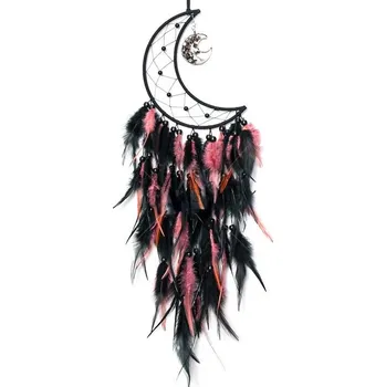 Lapač snů Lapač snů - Gothic Půlměsíc Růžovo černý