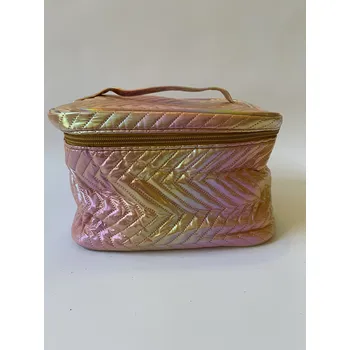 Kosmetická taška DÁMSKÁ RŮŽOVÁ TOALETNÍ DUHOVÁ TAŠTIČKA
