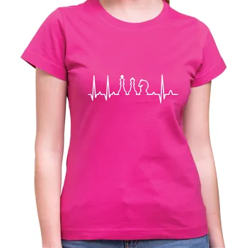 Tričko - EKG Šachy, Barva látky růžová , Střih Pánsky/UNISEX, Velikost L