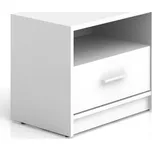 MARIONET noční stolek, bílá, 5 let záruka + PROVĚŘENO zákazníky + vyzvednutí ZDARMA