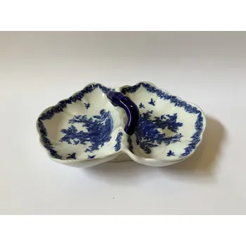 PORCELÁNOVÁ DVOU MISKA S UCHEM - KOBALTOVÁ MODŘ