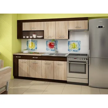 Kuchyňská linka Kuchyně GEMINI 180/240 cm, dub sonoma tmavý/dub sonoma, 5 let záruka +možnost VÝNOSU + vyzvednutí ZDARMA