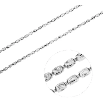 Řetízek Bealio BEALIO Stříbrný náhrdelník MĚSÍČNÍ roller Délka řetízku: 50 cm 03-08995-1749