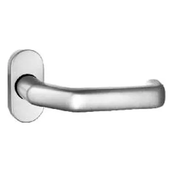 Příslušenství k oknu DAB Trade Klika jednostranná R32/1200, s pružinou, oválná rozeta, F1 stříbrná