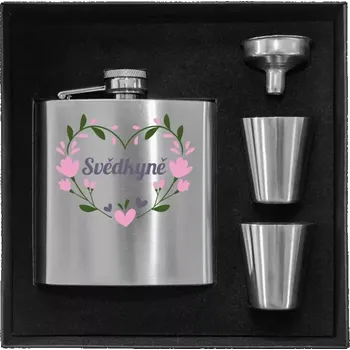 Placatka Placatka v krabičce Svědkyně - srdce s lístečky