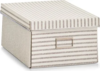 Úložný box Zeller Uzamykatelný box z lepenky 13,5 l béžový