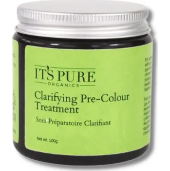 Vlasová regenerace It's Pure | Očistná kúra před barvením Obsah: Sklo - 100 g s hektoritem, kys. mléčnou, tea tree olejem - 100 g
