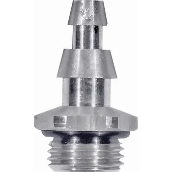 Fitinka GREISINGER GDZ-UT tlakový nátrubek pro hadici 6/4 nebo 8/6 s vnějším závitem G 1/8“, niklovaná mosaz