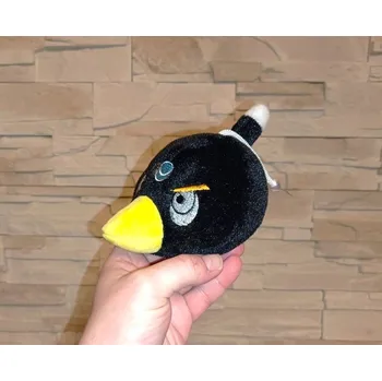 plyšák Plyšová hračka Angry Birds 11cm - černý VÝPRODEJ