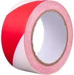 TAVOBAL Podlahová výstražná lepící páska PVC, bíločervená, 50 mm*30 m