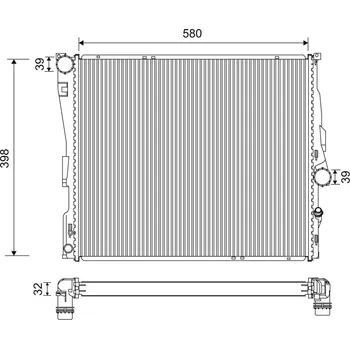 Chladič motoru Chladič, chlazení motoru VALEO 701200