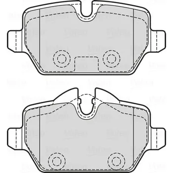 Brzdová destička Sada brzdových destiček, kotoučová brzda VALEO 601731