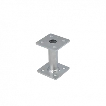 Tesařské kování DOMAX PMF 80 Patka sloupku ZNO 80x80x200x4,0 pozinkovaná