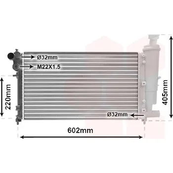 Autodíl Chladič, chlazení motoru VAN WEZEL 09002118