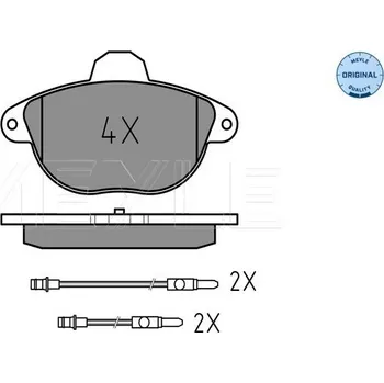Brzdová destička Sada brzdových destiček, kotoučová brzda MEYLE 025 231 4617/W