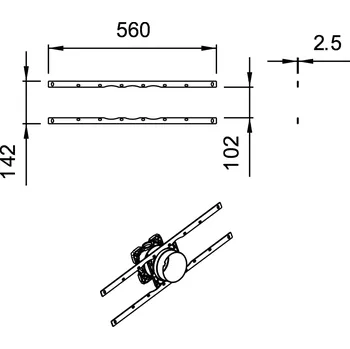 WC sada Laufen Příslušenství Montážní listy pro Simibox HF529030941000