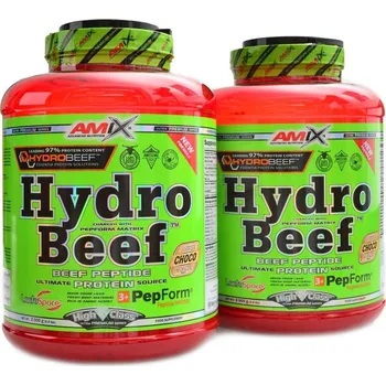 Protein Amix Hydrobeef peptide protein 2000g + 2000g - čokoláda-moka-káva