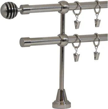 Věšák Garnýžový set nikl 160 dvojitá modern