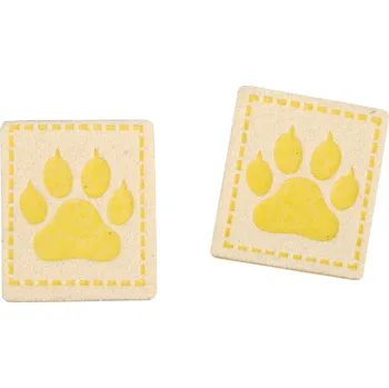 Nášivka / cedulka s tlapkou, 22x26mm