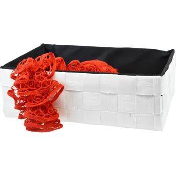 Úložný box Vingo Úložný box černo-bílý Rozměry (cm): 23x17, v. 11