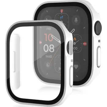 VSECHNONAMOBIL 67553 PC FULL COVER Plastový kryt se sklem pro Apple Watch SE/SE 2022/SE 2023 / SE 2025 (44mm) bílý