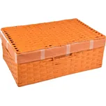 Vingo Úložný box s víkem oranžový Rozměry (cm): 30x21, v. 11
