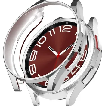 Příslušenství k chytrým hodinkám VSECHNONAMOBIL 63680 TPU HALF COVER Obal pro Samsung Galaxy Watch 6 Classic 47mm stříbrný