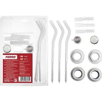 Ventil Sada uzávěrů radiátorů 1˝ x 1/2˝ se třemi závěsy