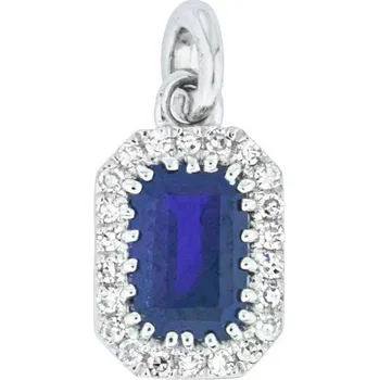 Přívěsek Zlatý přívěsek se safírem a diamanty FP588206SAP