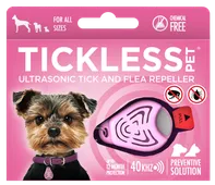 Tickless Pet Ultrazvukový odpuzovač klíšťat a blech pro psy růžový