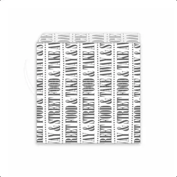 Jídlonosič Papírové sáčky na hamburger 16 x 17 cm nepromastitelné [500 ks] (71546)