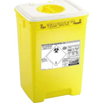 Nádoba na nemocniční odpad PACAZUR 50 l - žluté víčko v bílém víku