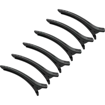 Klipsy do vlasů Eurostil Professional - 12 cm, tmavě šedé, 6 ks (04741) + dárek zdarma