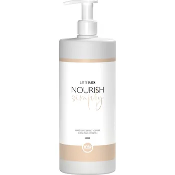 Vlasová regenerace Vyživující maska Mila Professional Latte Mask Nourish Simply - 950 ml (0103011) + dárek zdarma