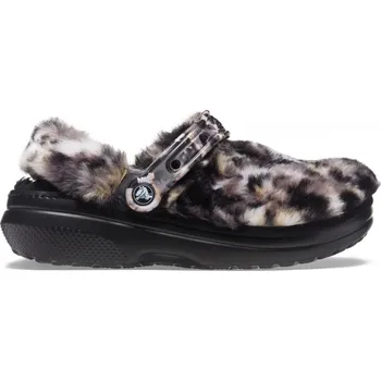 Dámská móda Crocs Classic Fur Sure Black/multi Velikost: EU 39-40 (M7/W9)
