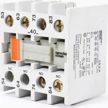 Stykač Sprecher Schuh CS3-P 04 44 pomocné kontakty 4x NO nebo 4XNC Varianta: CS3-P 40 4xNO
