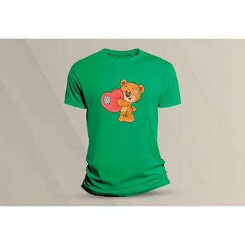 Chlapecké oblečení Dětské bavlněné tričko Medvídek Teddy 2. velikost 104 (3-4 roky) Zelená